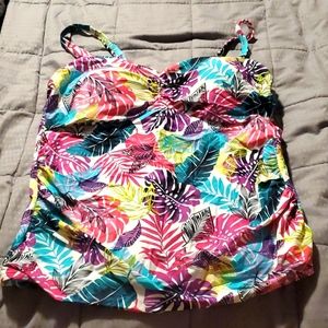 Swimsuits For All White & Floral Tankini